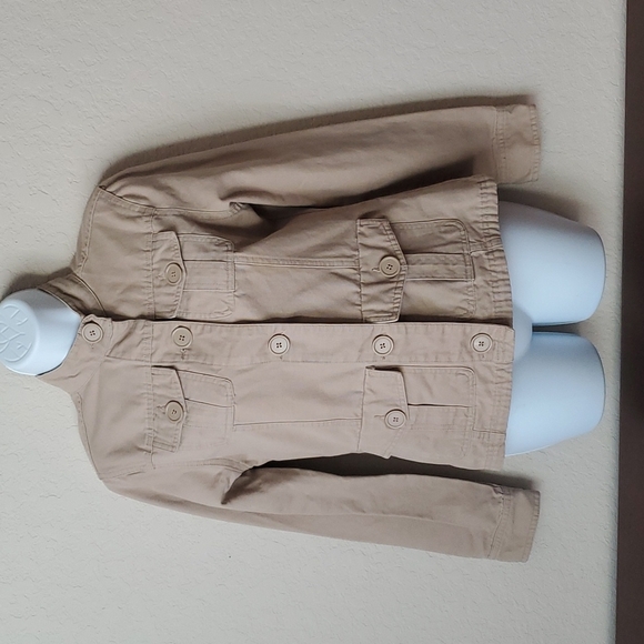 100% Cotton Route 66 khaki color leisure military safari jacket - Picture 1 of 11